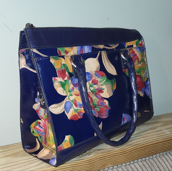 🌺Beautiful Patricia Nash Josselin Leather Satchel - Picture 2 of 16